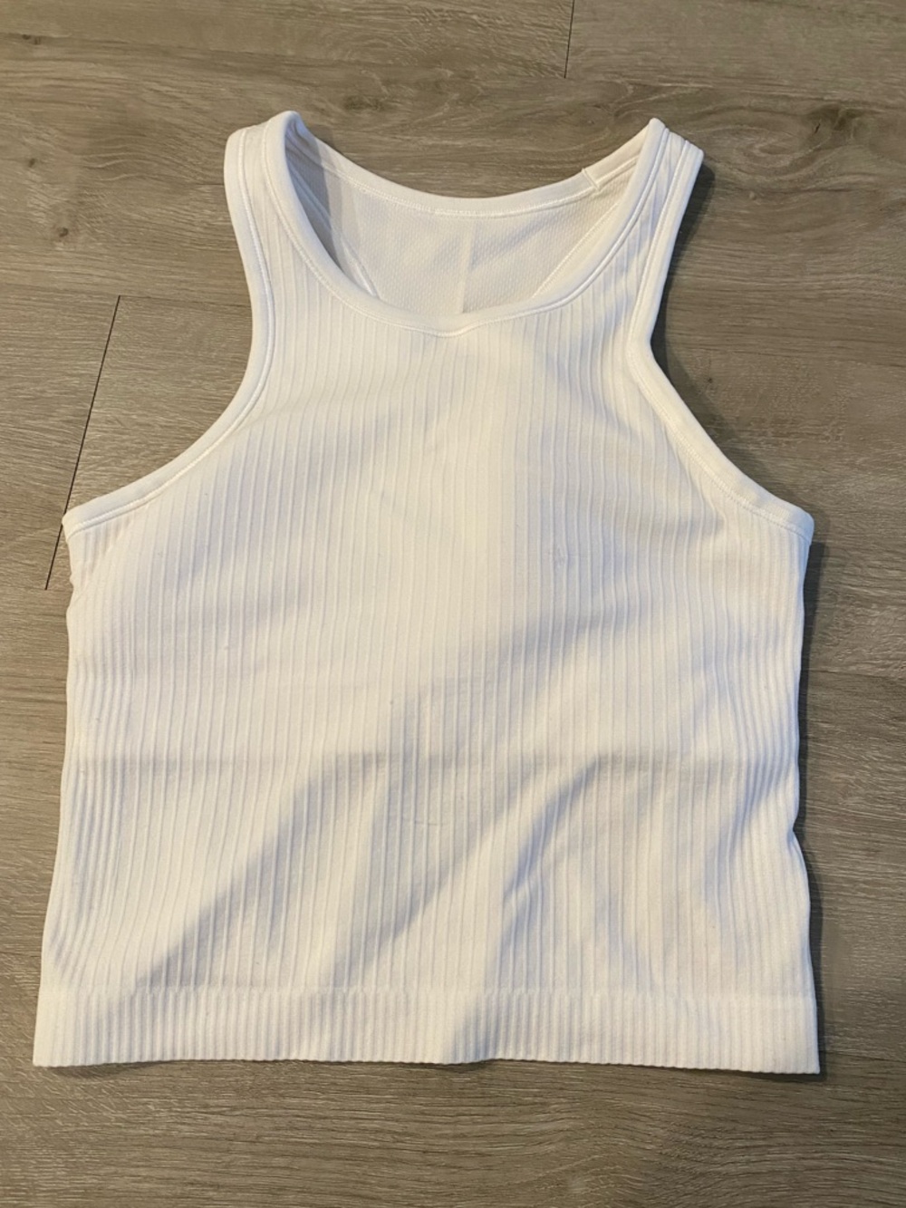 Lululemon Ebb to Street Cropped Tank - Size 4 White